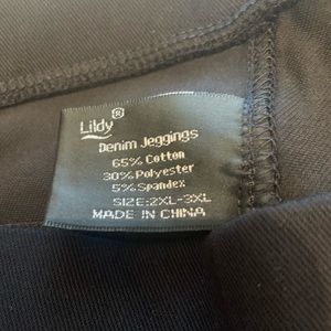 Lildy Black Jean Jeggings